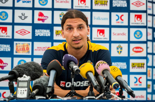 Presskonferens med Zlatan Ibrahimovic