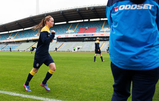 Kosovare Asllani, Sverige, tränar för sig själv, skada