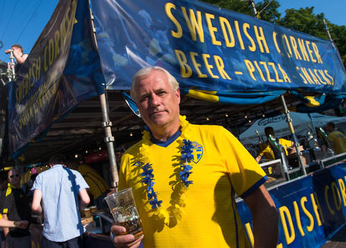 Glenn Hysén på Swedish Corner i FanZone, Kiev