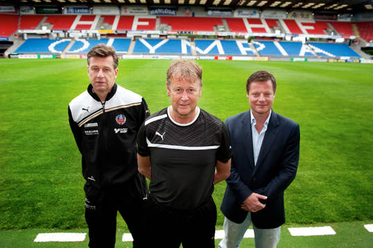 Helsingborgs nya tränare Åge Hareide gjorde sin första