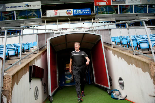 Helsingborgs nya tränare Åge Hareide gjorde sin första