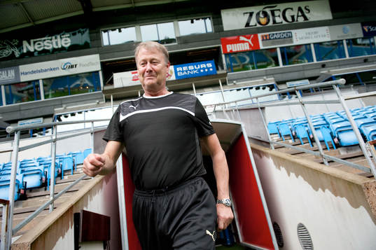 Helsingborgs nya tränare Åge Hareide gjorde sin första