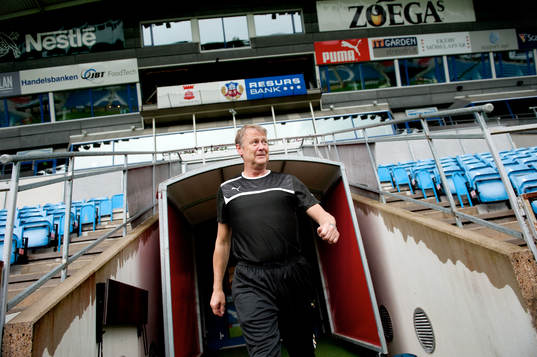 Helsingborgs nya tränare Åge Hareide gjorde sin första