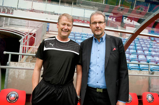 Helsingborgs nya tränare Åge Hareide gjorde sin första