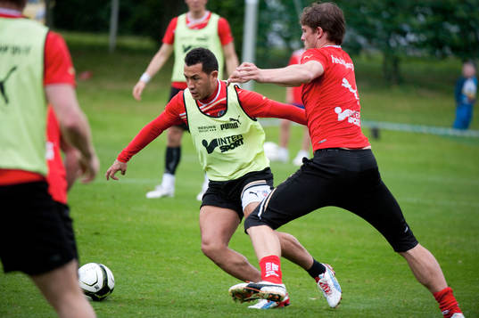 Helsingborgs nya tränare Åge Hareide gjorde sin första