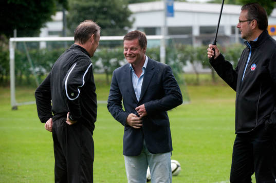 Helsingborgs nya tränare Åge Hareide gjorde sin första