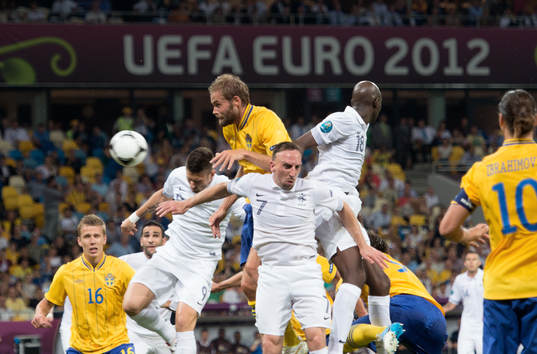 Olof Mellberg, Sverige. Franck Ribery, Frankrike