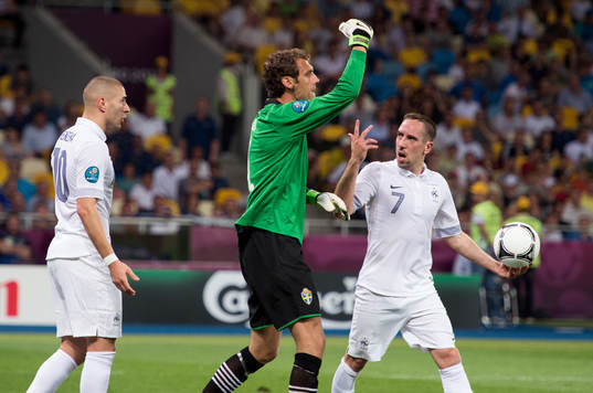 Franck Ribery, Frankrike, Andreas Isaksson, målvakt,