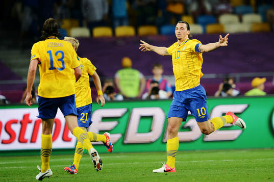 Zlatan Ibrahimovic, Sverige, jublar