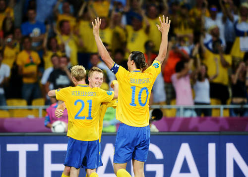 Christian Wilhelmsson, Sebastian Larsson och Zlatan
