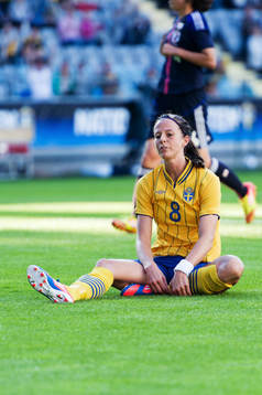 Lotta Schelin, Sverige. depp