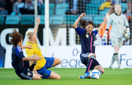 Aya Miyama, Japan, Nilla Fischer, Sverige, Ami Otaki, Japan