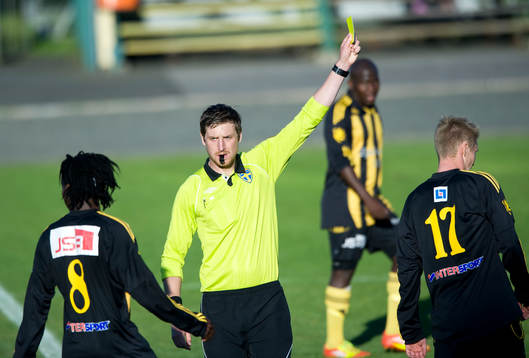 Varning, gult kort, Jacob Magnetorp, domare