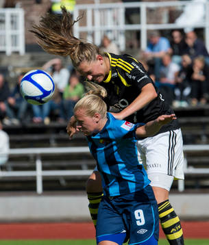 Mia Jalkerud, Djurgården och Jennie Nordin, AIK, nick