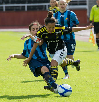 Renée Slegers, Djurgården, Malin Diaz, AIK