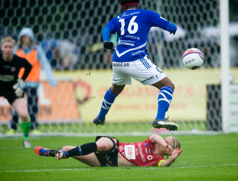 Danesha Adams och Vittsjö var nära att köra över