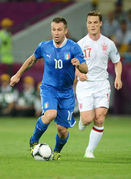 Antonio Cassano, Italien och Scott Parker, England