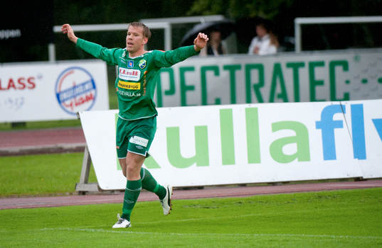 Joakim Runnemo, Ljungskile. Jubel vid 1-0