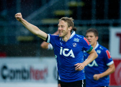 2-3, Johnny Lundberg, Halmstad, jubel