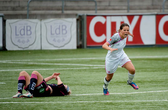 Sara Björk Gunnarsdottir, Malmö. 1-1. Jubel