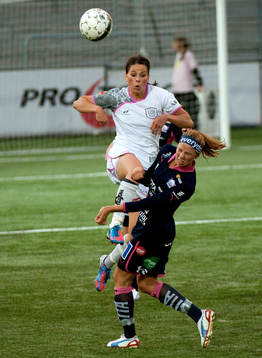 Sara Björk Gunnarsdottir, Malmö och Jessica Samuelsson,