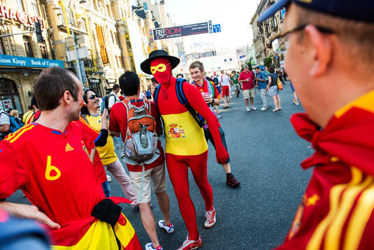 Fotboll, EM 2012, Final, Spanien - Italien
