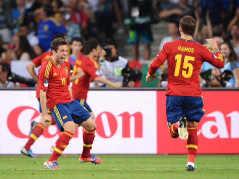 Jordi Alba, Spanien, glädje, jubel