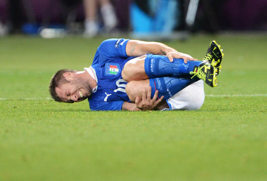 Antonio CAssano, Italien, skada, smärta