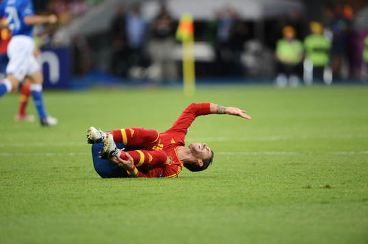 Sergio Ramos, Spanien, skada, smärta