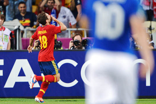 Jordi Alba, Spanien, glädje, jubel