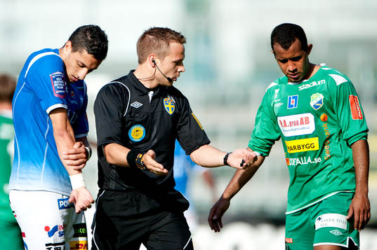Mohamed Ramadan, Trelleborg, Kristoffer Karlsson, domare,