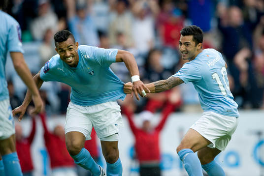 1-0 Wilton Figueiredo, 2-målsskytt, jubel med  Jiloan Hamad
