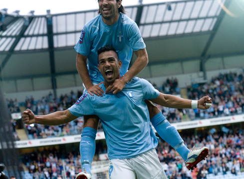 1-0, Wilton Figueiredo, Malmö, jubel med Jimmy Durmaz