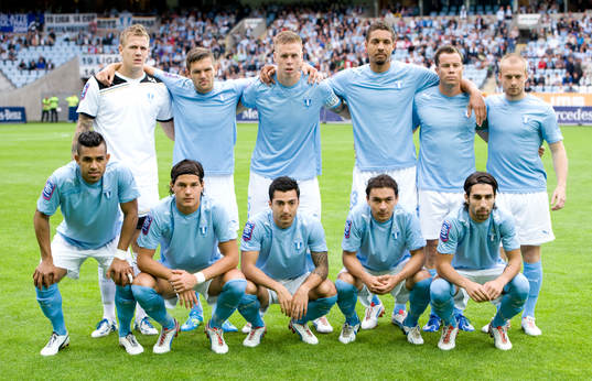 Lagbild, startelva, stående fr.v.: Johan Dahlin, Ivo