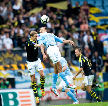 Höjdduell, luftduell, nickduell, Mathias Ranegie, Malmö
