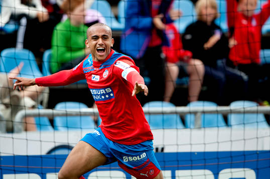 Walid Atta, Helsingborg, gör 1-0