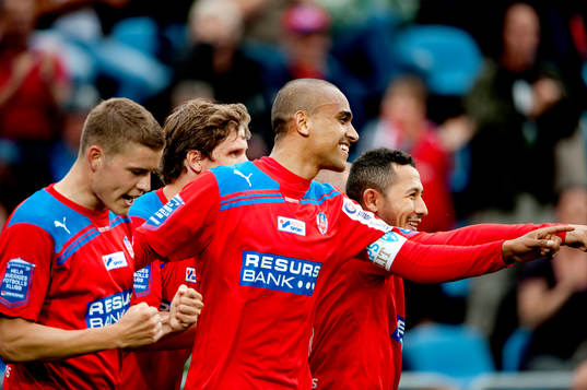 Walid Atta, Helsingborg, 1-0, jubel