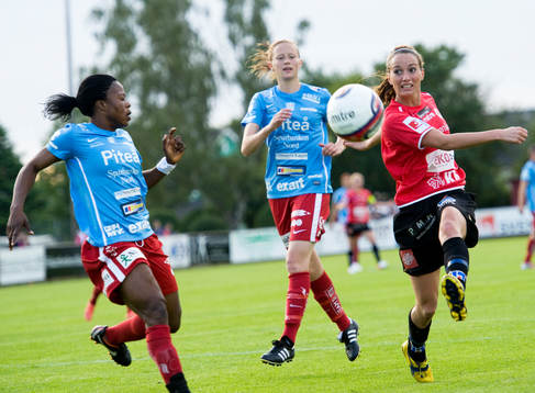 Kosovare Asllani, Kristianstad och Faith Ikidi, Piteå