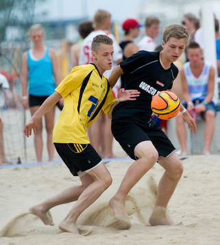 Fotboll, beachfotboll, P97, final, IFK Hässleholm - Wash