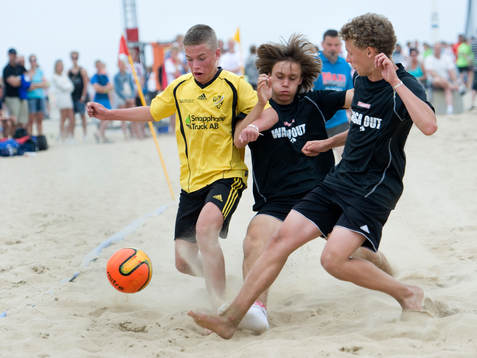 Fotboll, beachfotboll, P97, final, IFK Hässleholm - Wash