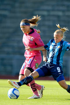 Mariann Gajhede Knudsen, Linköping och Mia Jalkerud,