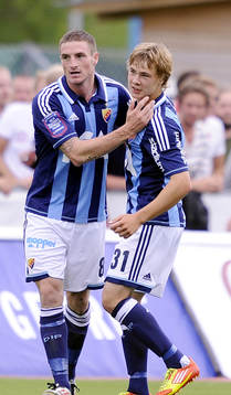 James Keene, Djurgården jubel med Simon Tibbling