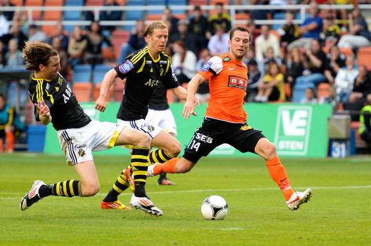 Nils-Eric Johansson, Per Karlsson, AIK och Martin Ericsson,
