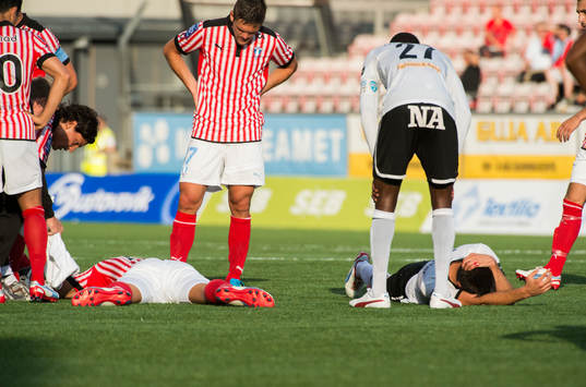 Mathias Ranégie, Malmö och Ilir Berisha, Örebro skallar