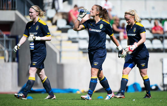 Hedvig Lindahl, målvakt, Sofia Lundgren, målvakt, Kristin