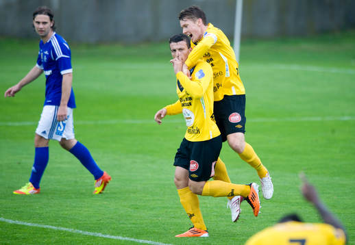 1-0, Erton Fejzullahu, Mjällby, grattas av Viktor Agardius