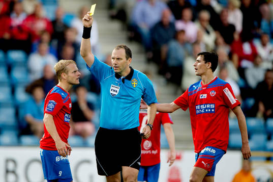 Erik Sundin, Helsingborg, Jonas Eriksson, domare, Loret