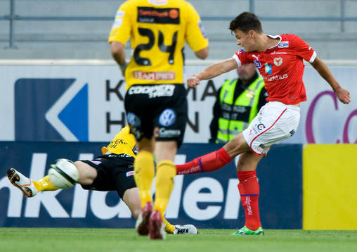 2-1, segermål av Melker Hallberg, Kalmar