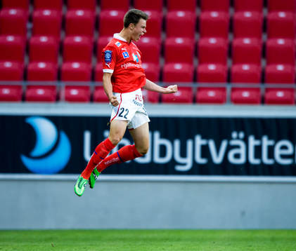 2-1, segermål av Melker Hallberg, Kalmar