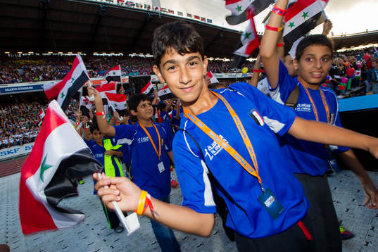Fotboll, Gothia Cup, Invigning